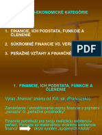 FP I. DS 1. Prednaska Prof. v. Babcak Financie Ich Podstata Clenenie A Funkcie