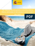 Plan Nacional de Actuaciones Preventivas de Los Efectos Del Exceso de Temperatura Sobre La Salud 2023