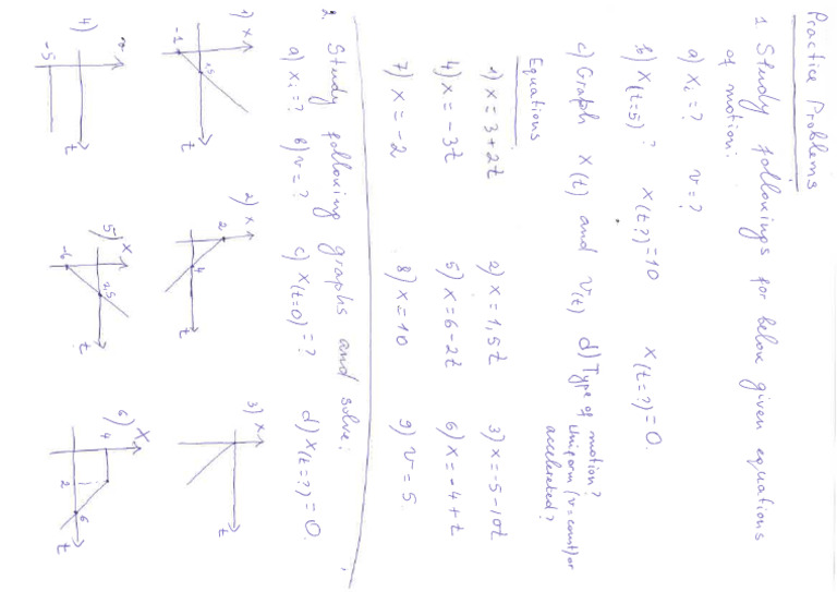 Problem Solving Uniform Motion PDF