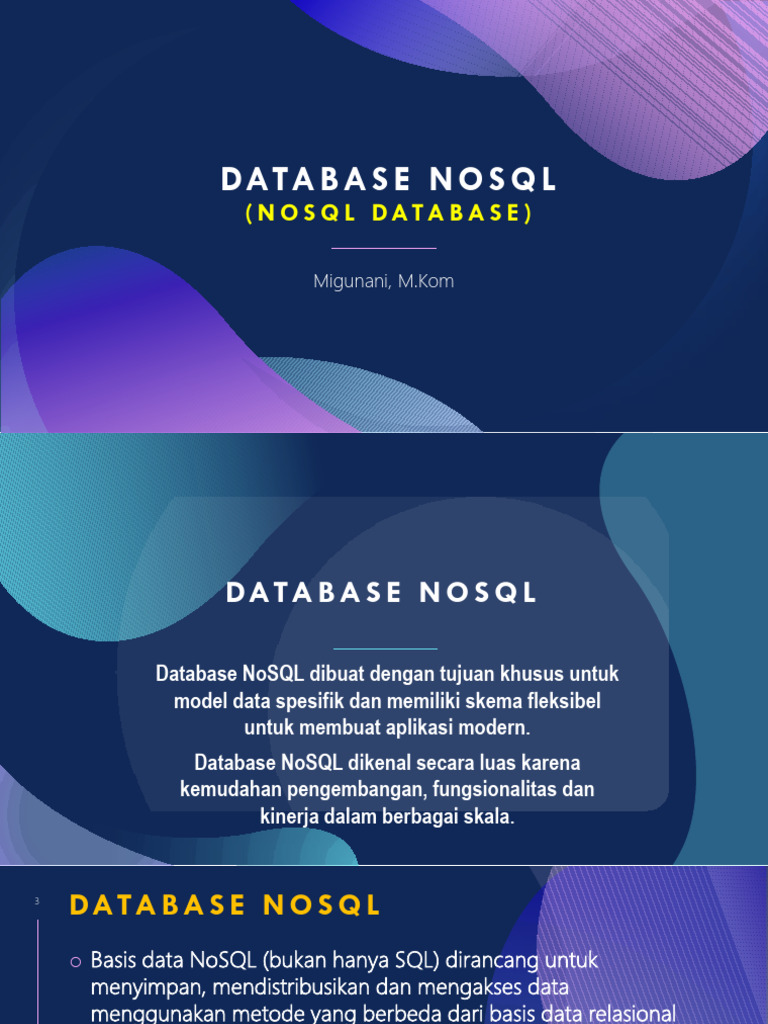 Memahami Database NoSQL dan Manfaatnya | PDF | Komputer | Teknologi ...