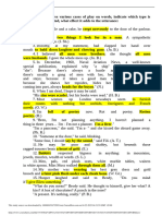 Exercise III. Analyse Various Cases of Play On Words, Indicate Which Type Is Used, How It Is Created, What Effect It Adds To The Utterance