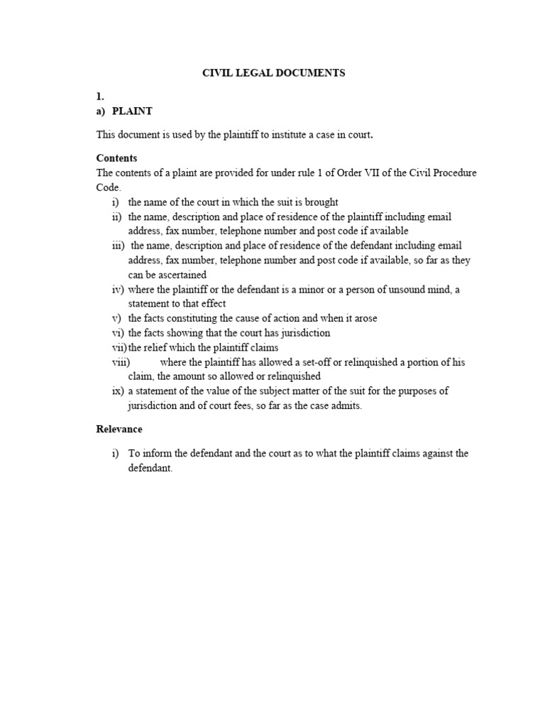 Civil Docs | PDF