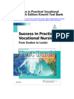 Success in Practical Vocational Nursing 8th Edition Knecht Test Bank