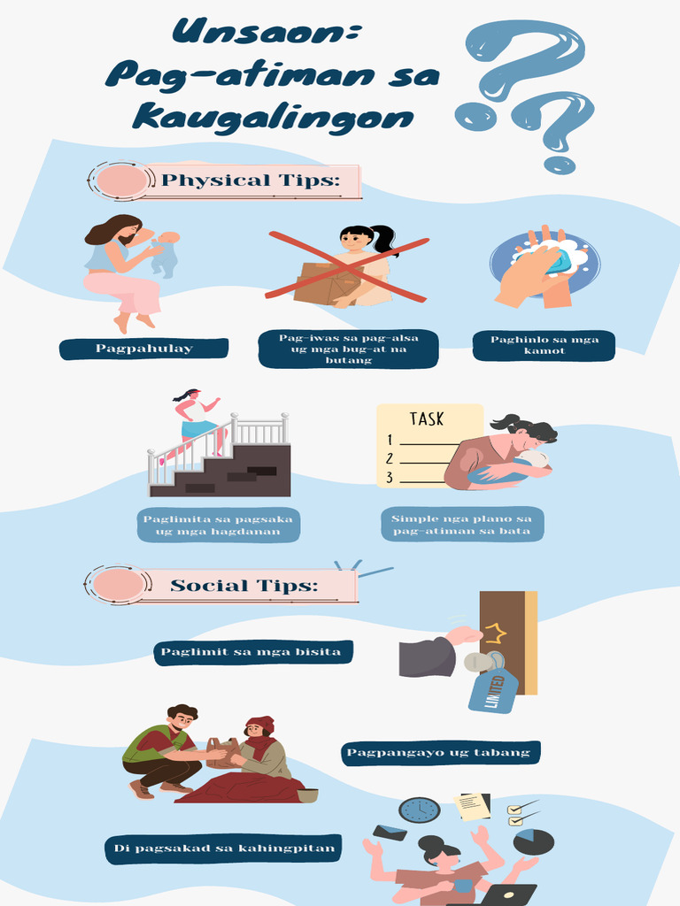 Blue Aesthetic Good Mental Health Infographic | PDF