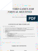 Fun Word Games For Virtual Meetings by Slidesgo