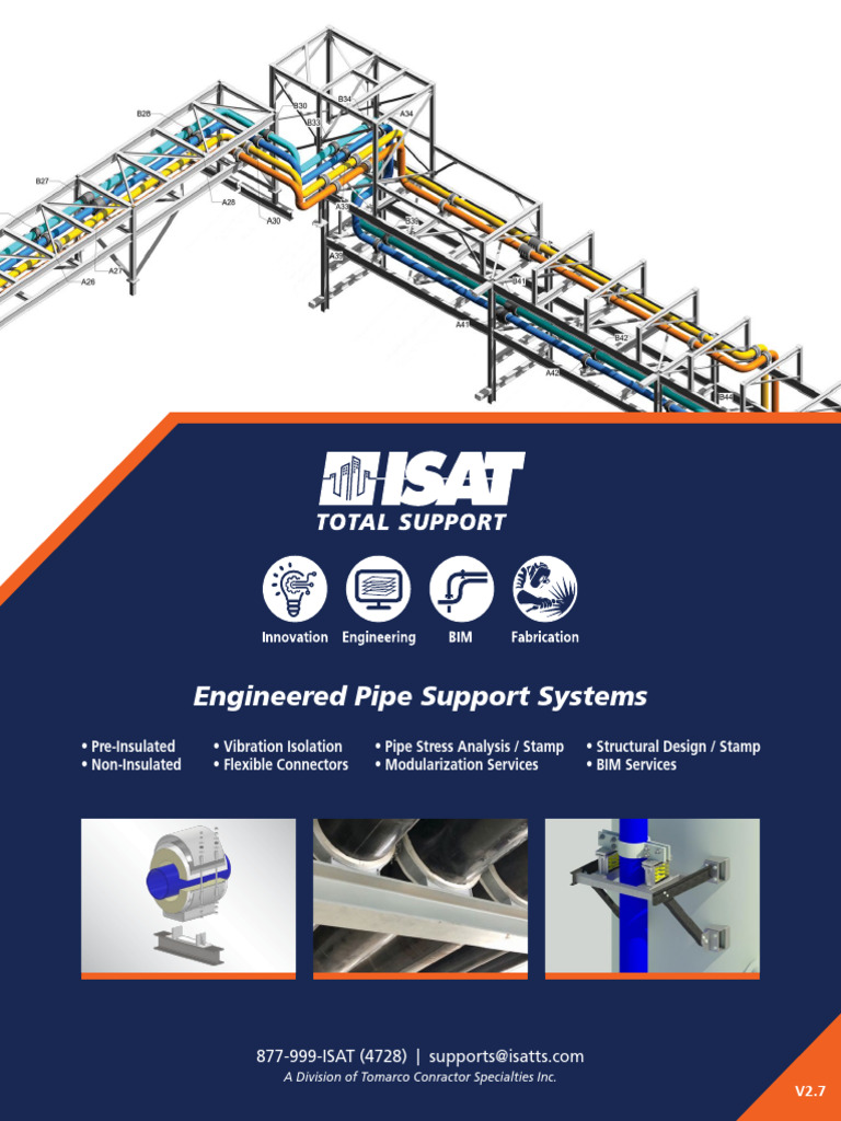 Isat Engineered Pipe Support Catalog V2.7 PDF Pipe (Fluid
