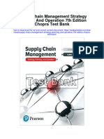 Supply Chain Management Strategy Planning and Operation 7th Edition Chopra Test Bank