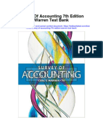 Survey of Accounting 7th Edition Warren Test Bank