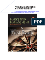 Marketing Management 9th Edition Peter Test Bank