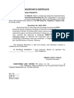 PRGA 2023 OST Secretary - Certificate