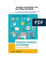 Systems Analysis and Design 11th Edition Tilley Test Bank