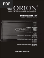 Cobalt Amplifiers Guide