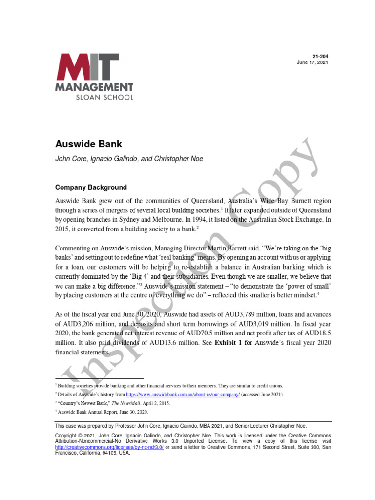 Auswide Bank Ic 0 PDF Expense Banks