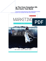 Marketing The Core Canadian 5th Edition Kerin Test Bank