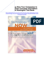 Technology Now Your Companion To Sam Computer Concepts 2nd Edition Corinne Hoisington Test Bank