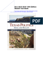 Texas Politics 2015 2016 13th Edition Newell Test Bank