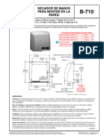 Secador de Manos para Montar en La Pared: Información Técnica