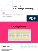 COURS 1 Support 1 - Introduction Design Thinking