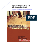 Mastering Social Psychology 1st Edition Baron Test Bank