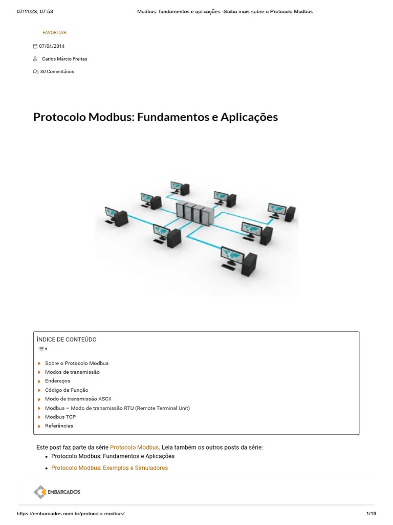 Modbus - Fundamentos e Aplicações - Saiba Mais Sobre o Protocolo Modbus ...