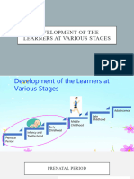 DEVELOPMENT OF THE LEARNERS AT VARIOUS STAGES Report Number 11