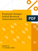 PWC Proposed Changes - Inland Revenue (Amendment) Bill