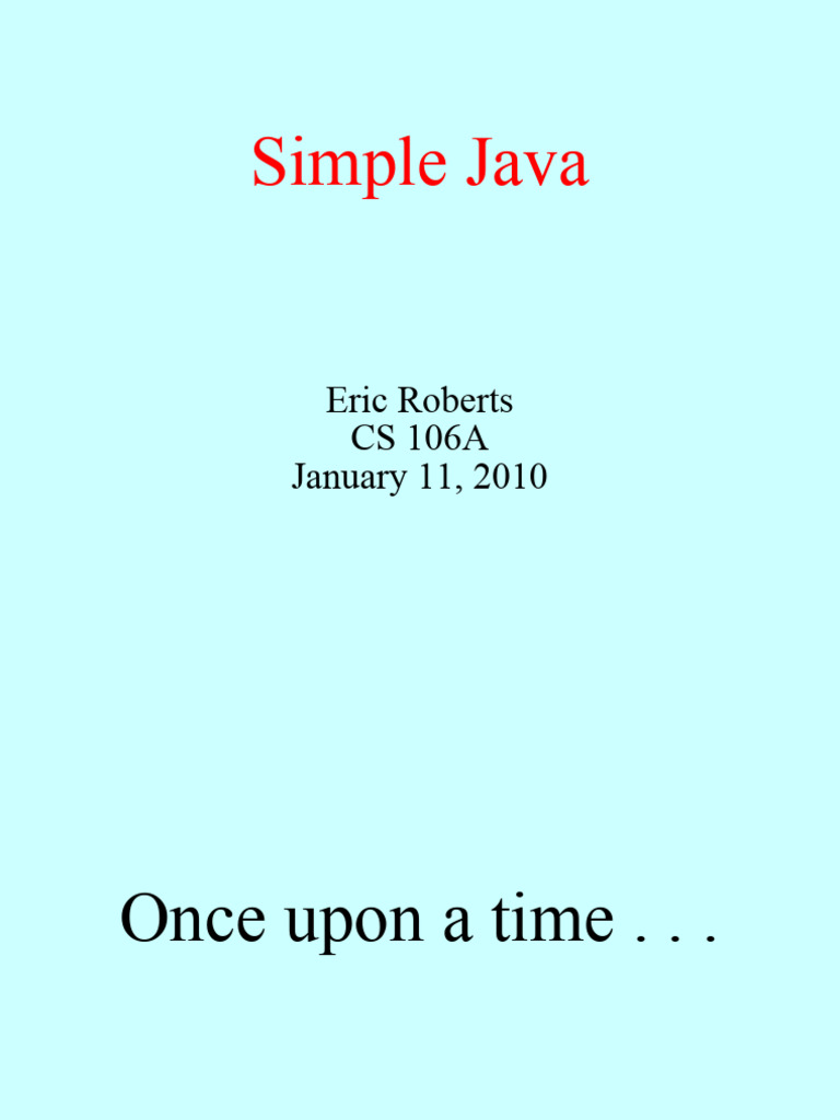 04 SimpleJava | PDF | Taxonomy (Biology) | Computer Programming