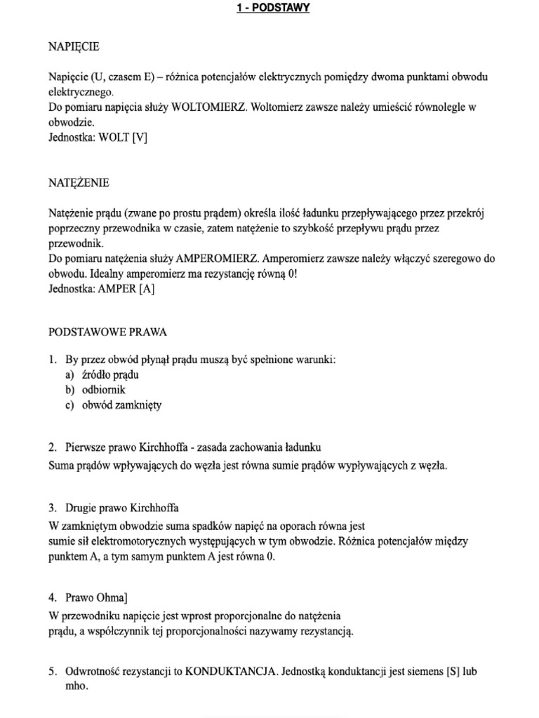 Podstawy Elektroniki 1 Pdf