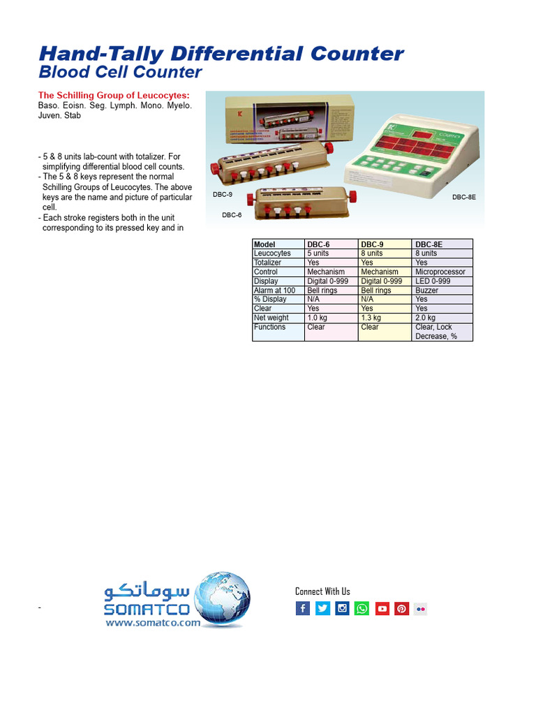 Hand-Tally Differential Cell Counters | PDF
