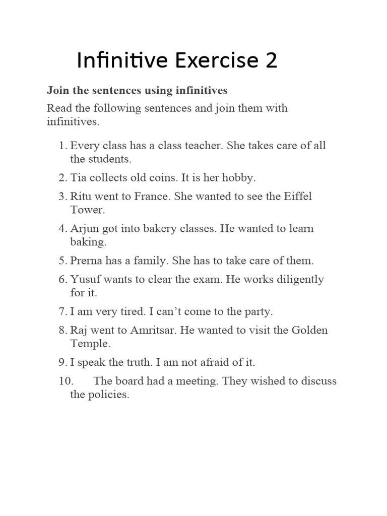Infinitive 2 PDF