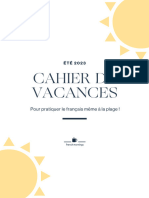 Cahier de Vacances 2023