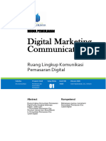 Modul 1 Ruang Lingkup Komunikasi Pemasaran Digital PDF