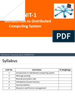 Unit-1 - Introduction To Distributed Computing System