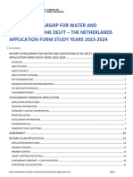 2023-2024 Rotary Scholarship For Water and Sanitation Professionals at Ihe Delft - Application Form