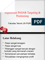 P6 Baru Segmentasi Targeting Positioning