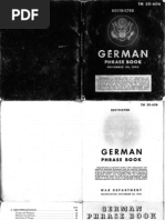 TM 30-606 German Phrase Book 1943