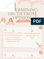 CS 12 Lesson 7 Determining Truth From Opinion