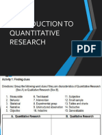 Advantages and Disadvantages of Quantitative Research