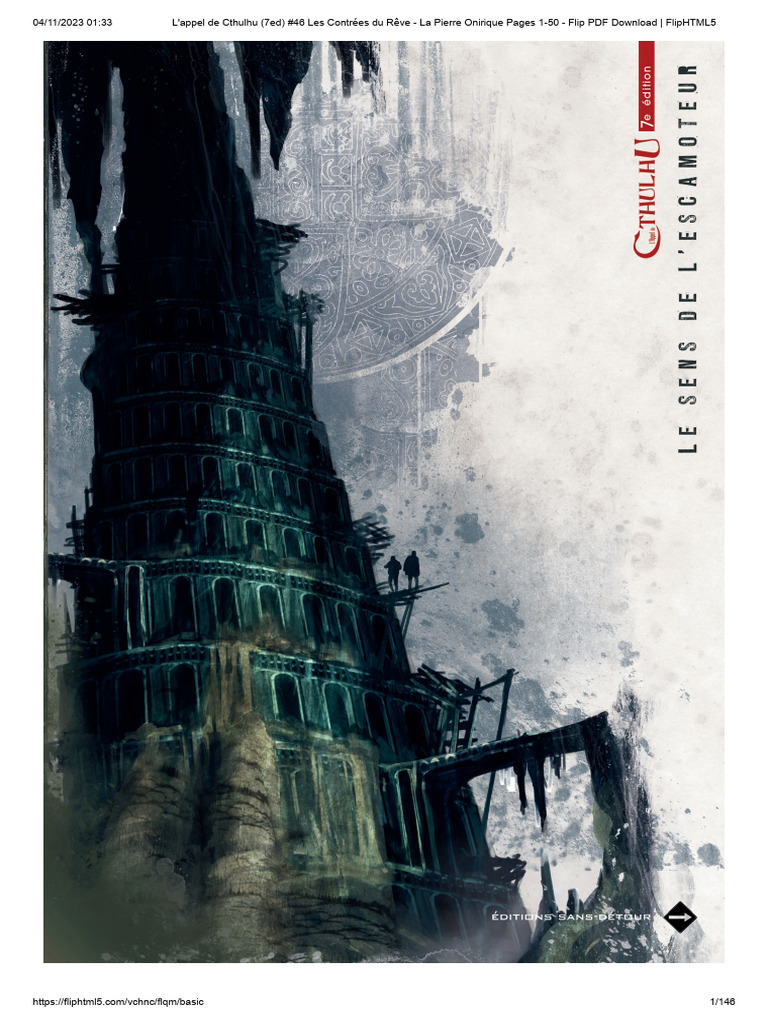 L'appel de Cthulhu - La pierre onirique - Jeu de rôle - JDR - Livres