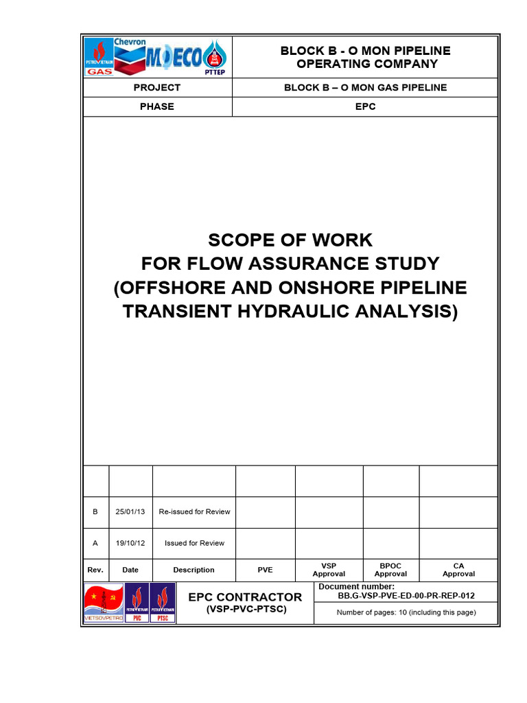 Block B O Mon Gas Pipeline Flow Study | PDF | Pipeline Transport | Valve