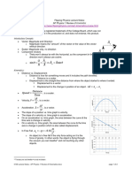 Kinematics Review