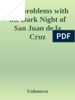 Two Problems With The Dark Night of San Juan de La Cruz