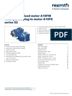 Axial Piston Fixed Motor A10FM Axial Piston Plug-In Motor A10FE Series 52