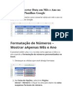 Como Converter Data em Mês e Ano No Excel e No Planilhas Google