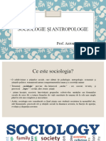 Sociologie Și Antropologie I