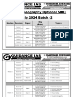NEW (Geography Optional 500+ Schedule July 2023) Bach - 2