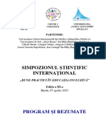Volum - Program Si Rezumate - SN Bune Practici in Educatia Incluziva - 2023