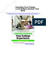 Understanding Your College Experience 2nd Edition Gardner Test Bank