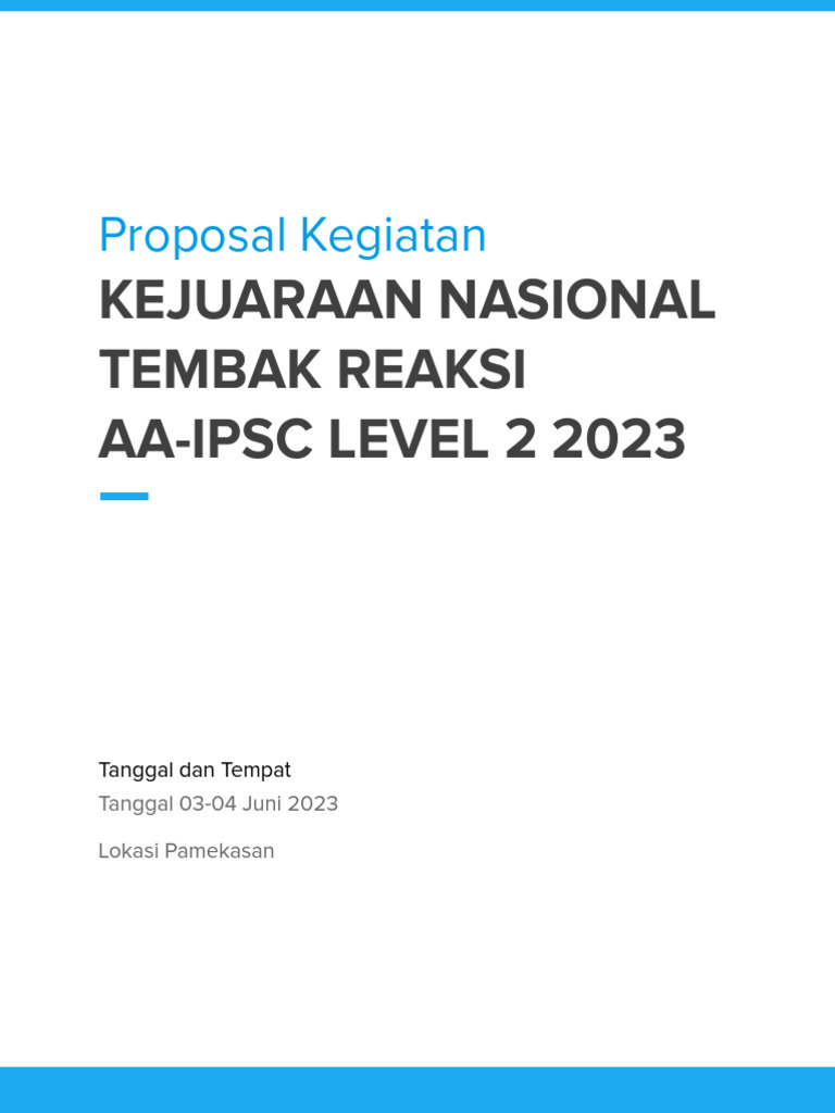 Kejuaraan Tembak Reaksi AA-IPSC 2023 | PDF