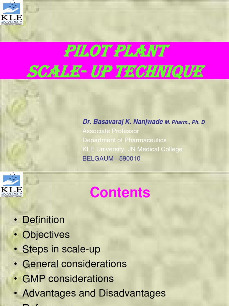 Pilot Plant Scale-Up Techniques Explained | PDF | Evaluation | Hvac